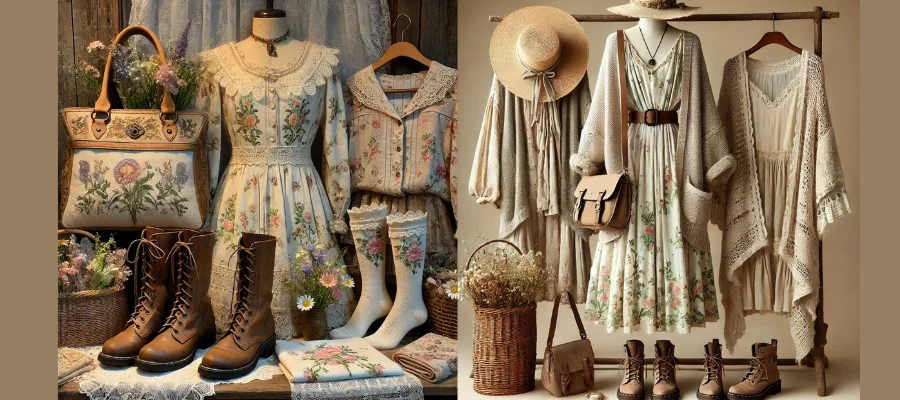 Curated Cottagecore Clothing Bundle – Vintage-Inspired Wardrobe