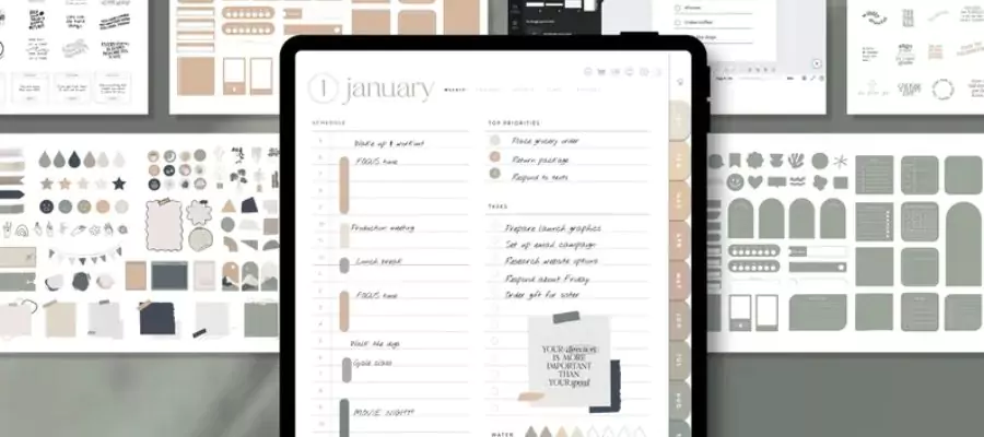 2025 Digital Planner – The Elegant Planner